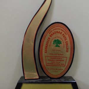 Rajya Shikshan Sanstha’s( Karmaveer Bhaurao Patil College Vashi, Navi Mubai(In appreciation of remarkable contribution in the field of Education & Social work .
