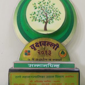 Vrukshavalli 2013( 7th Pradarshan and Competition), Sanmanchinha(Thane Mahanagar Palika Udyan Vibhag