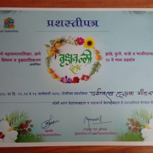 Vrukshvalli 2018 – landscape making (participation certificate)